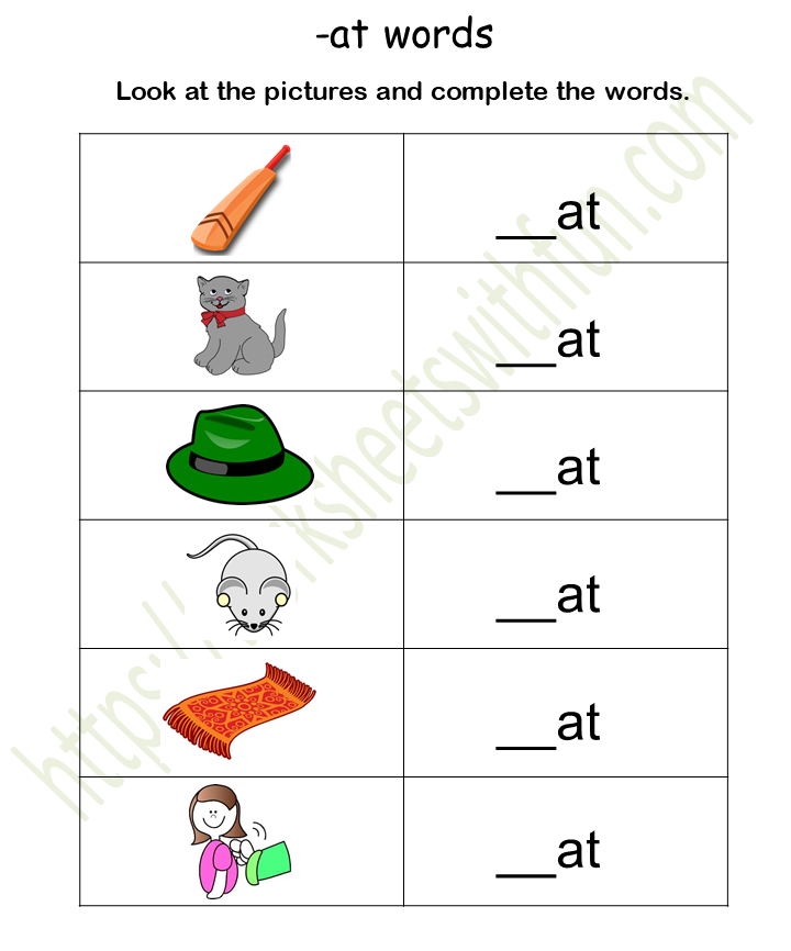 course-english-general-preschool-topic-at-word-family-worksheets